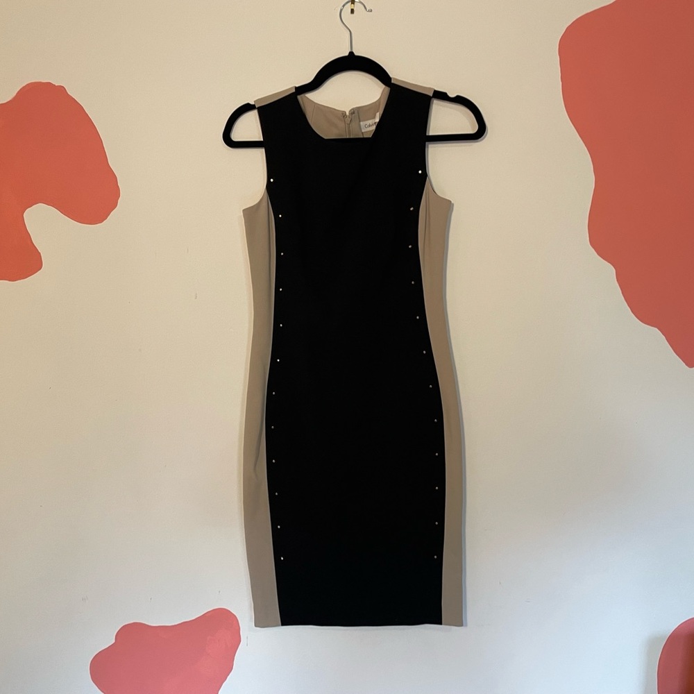 Business-y business woman Calvin Klein dress
